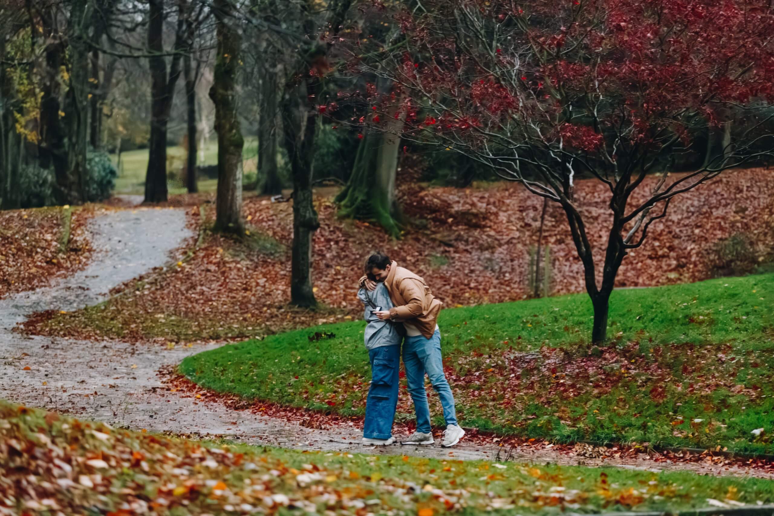 autumn winter proposal photography session