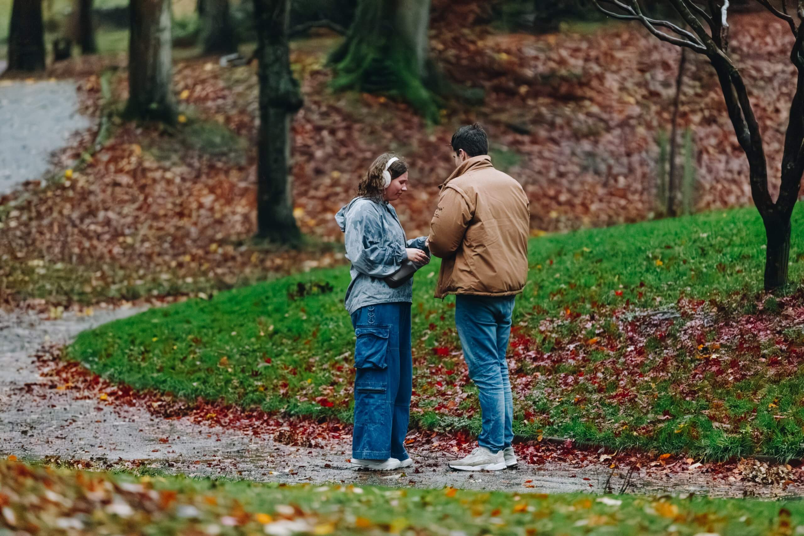 autumn winter proposal photography session