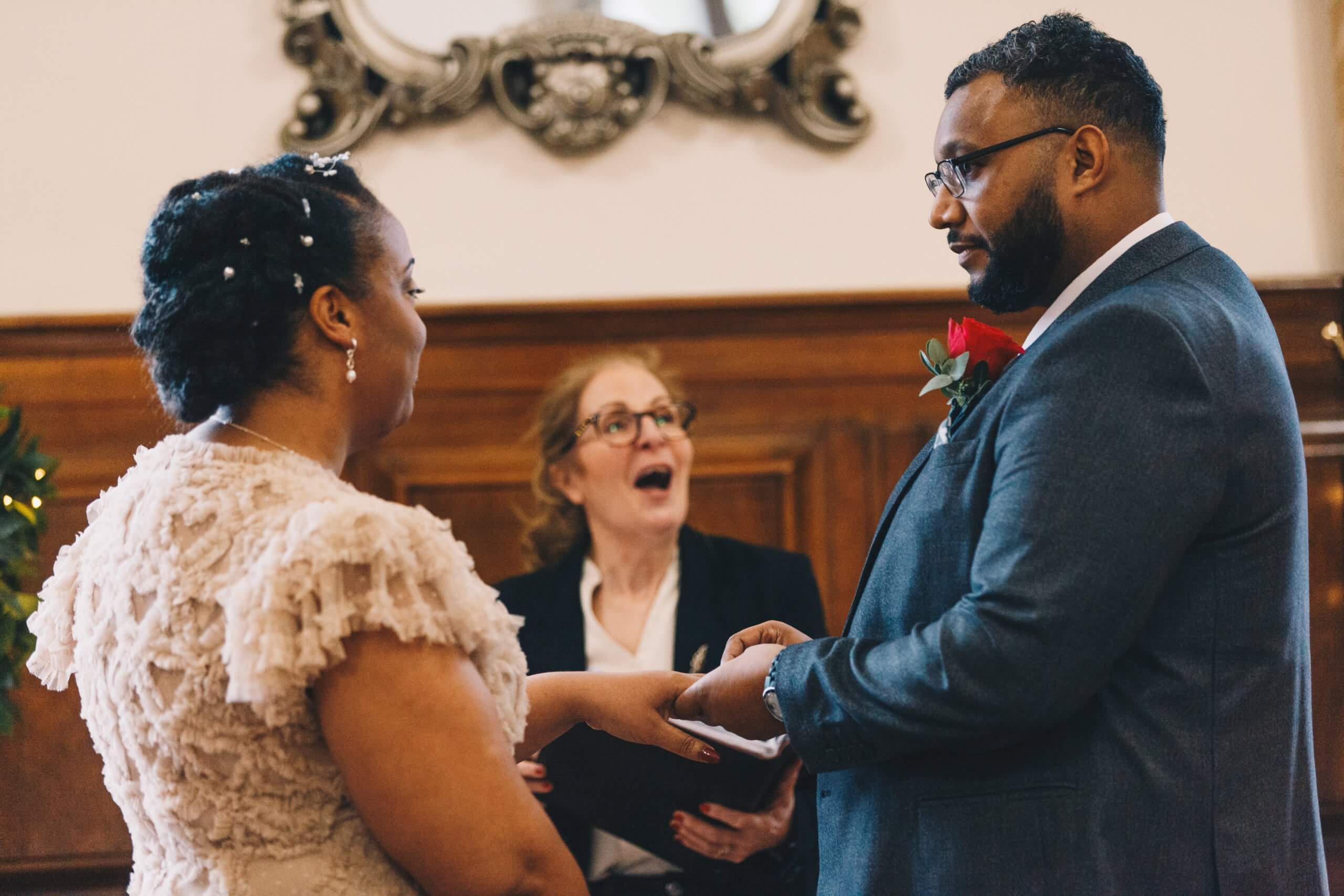 Sale Town Hall Winter Wedding & The Lead Station Chorlton Greater Manchester Wedding photographer