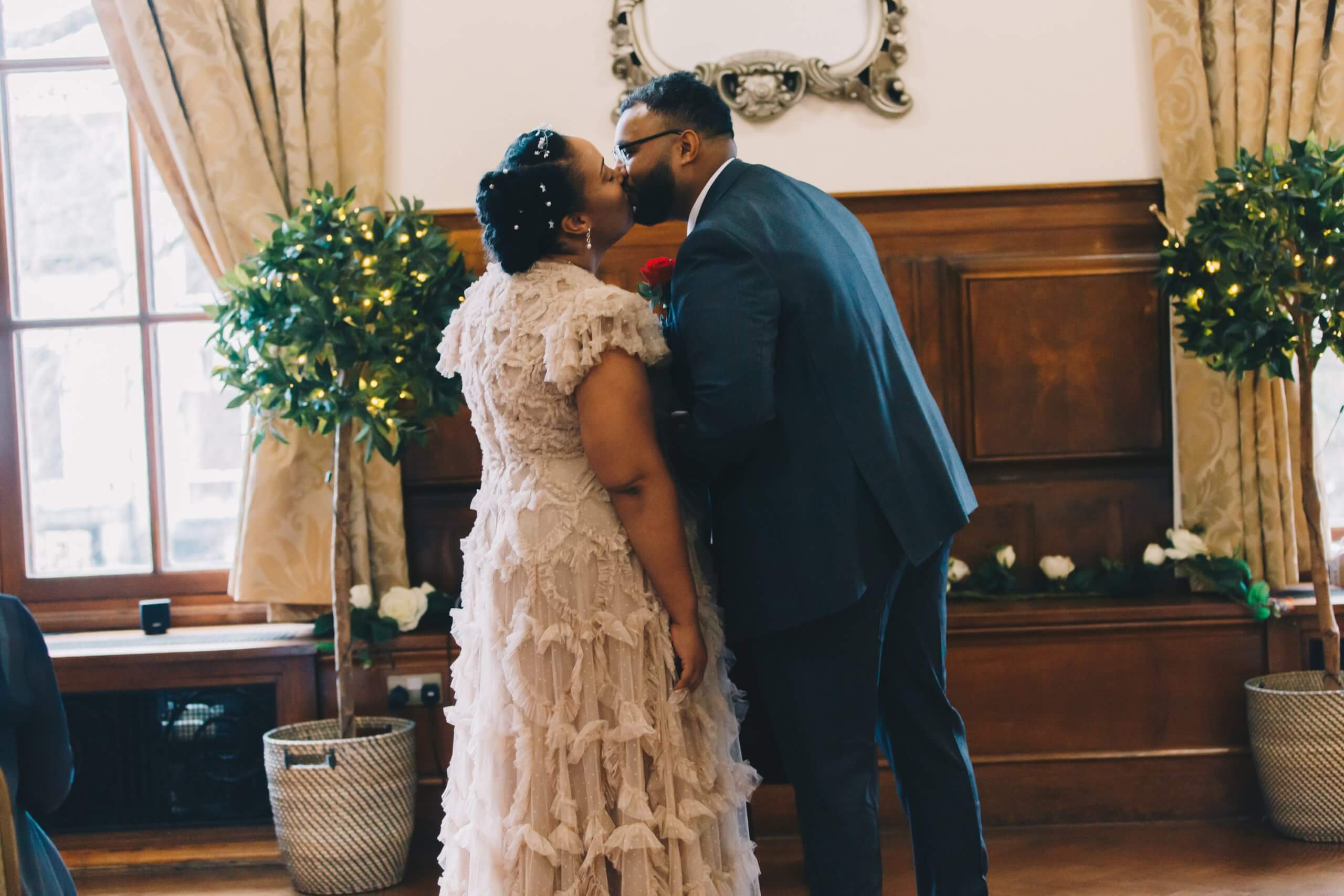 natural wedding vows moment Manchester wedding photographer