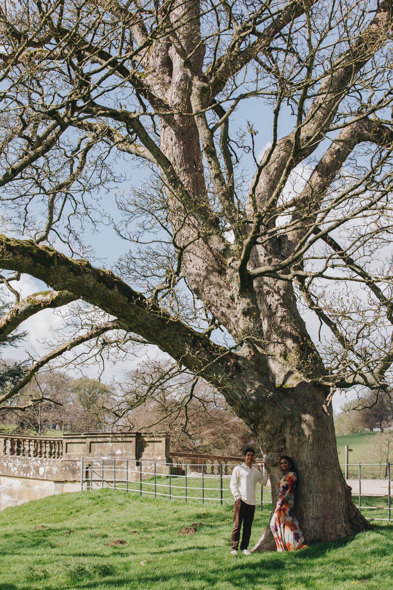 Destination proposal photography session at Chatsworth House UK