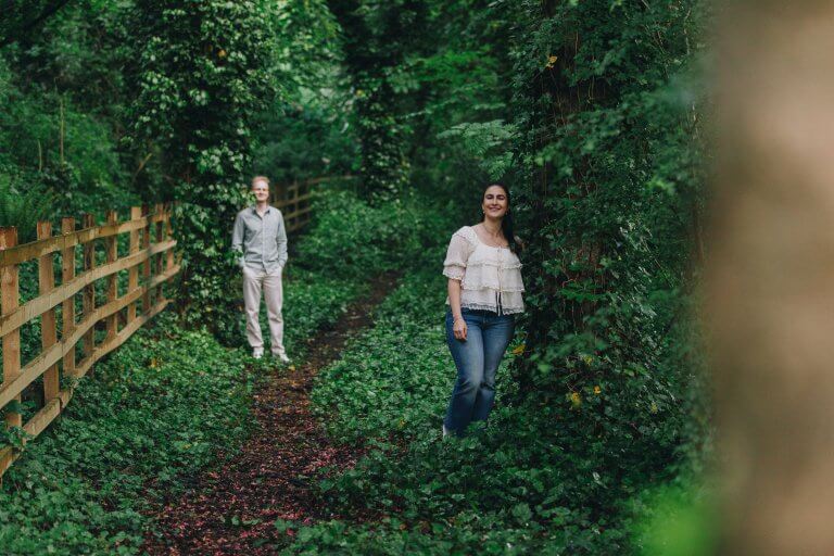 Documentary-style family photography Manchester in Worsley Woods