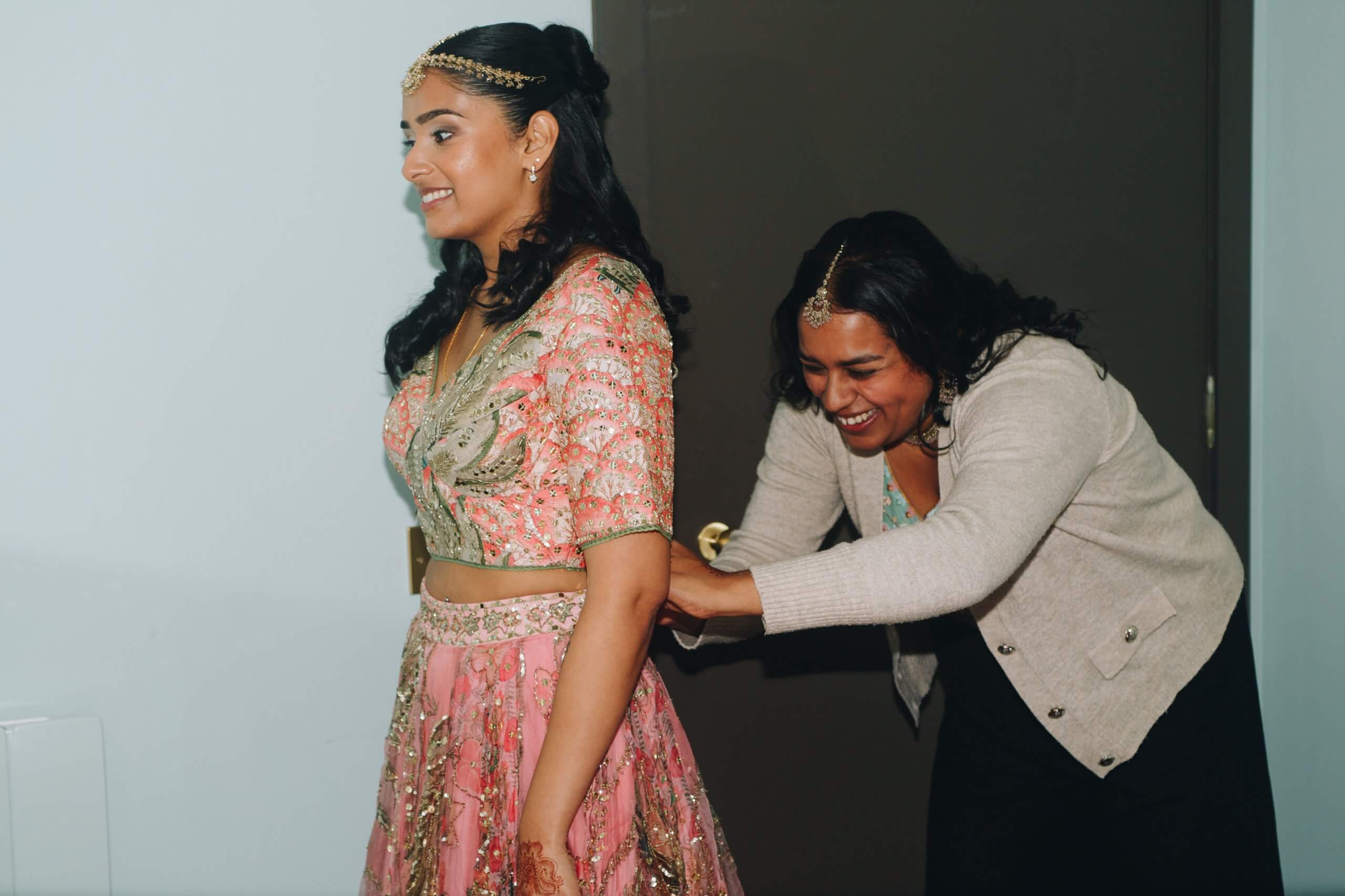 Bridal makeup and hair preparations at Native Manchester