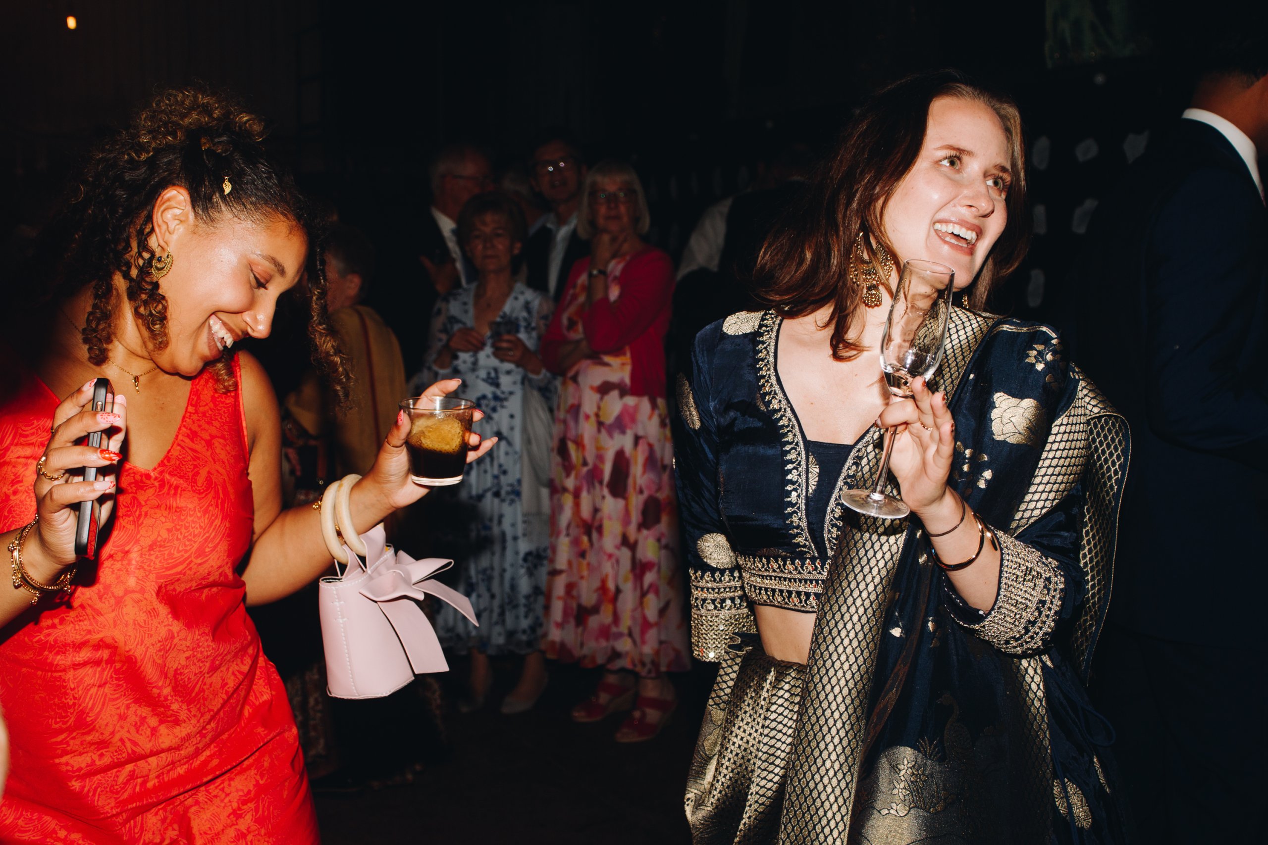 Evening celebrations during Indian fusion wedding in Manchester