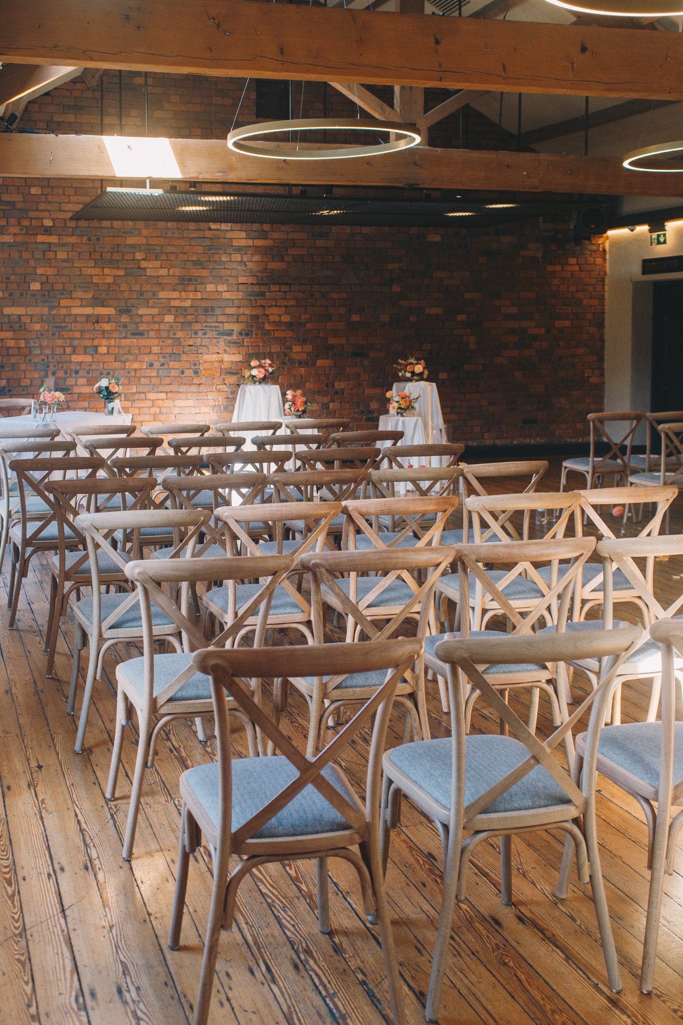 The brindley room styling at The Castlefield Rooms Manchester