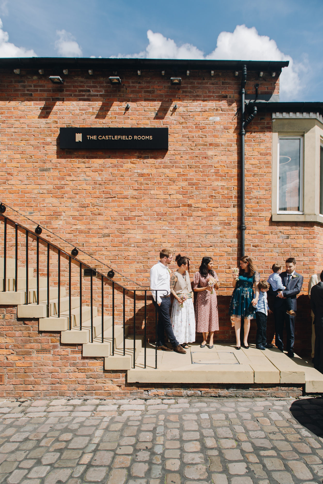 Castlefield Rooms wedding photographer capturing Gemma and Steve in Manchester city centre