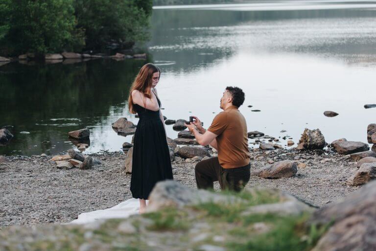 surprise proposal photographer snowdonia
