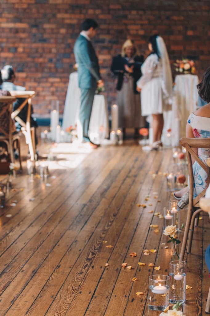 Candid wedding couple during their Manchester wedding