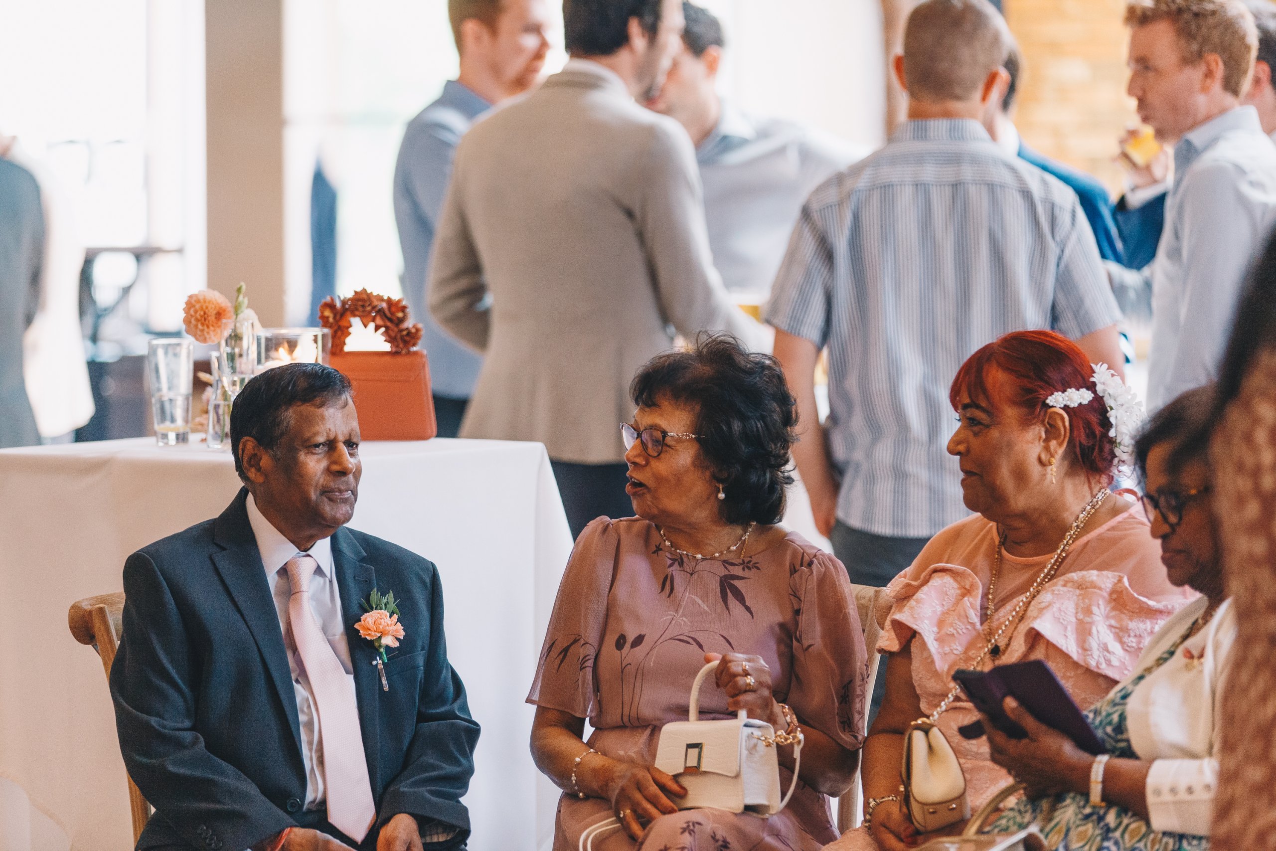 Manchester city centre wedding party at The Castlefield Rooms