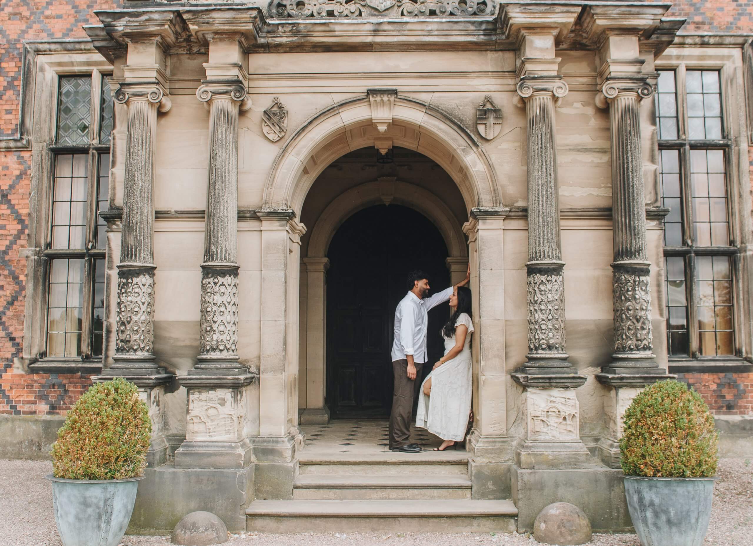 couple photography at Arley Hall Gardens Cheshire