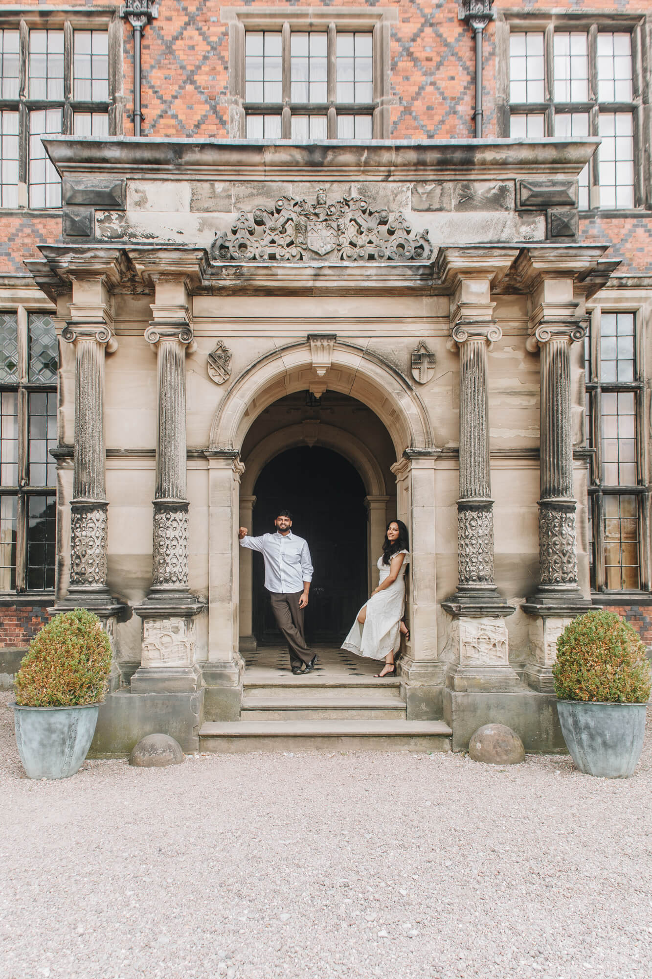 engagement photos at Arley Hall Gardens