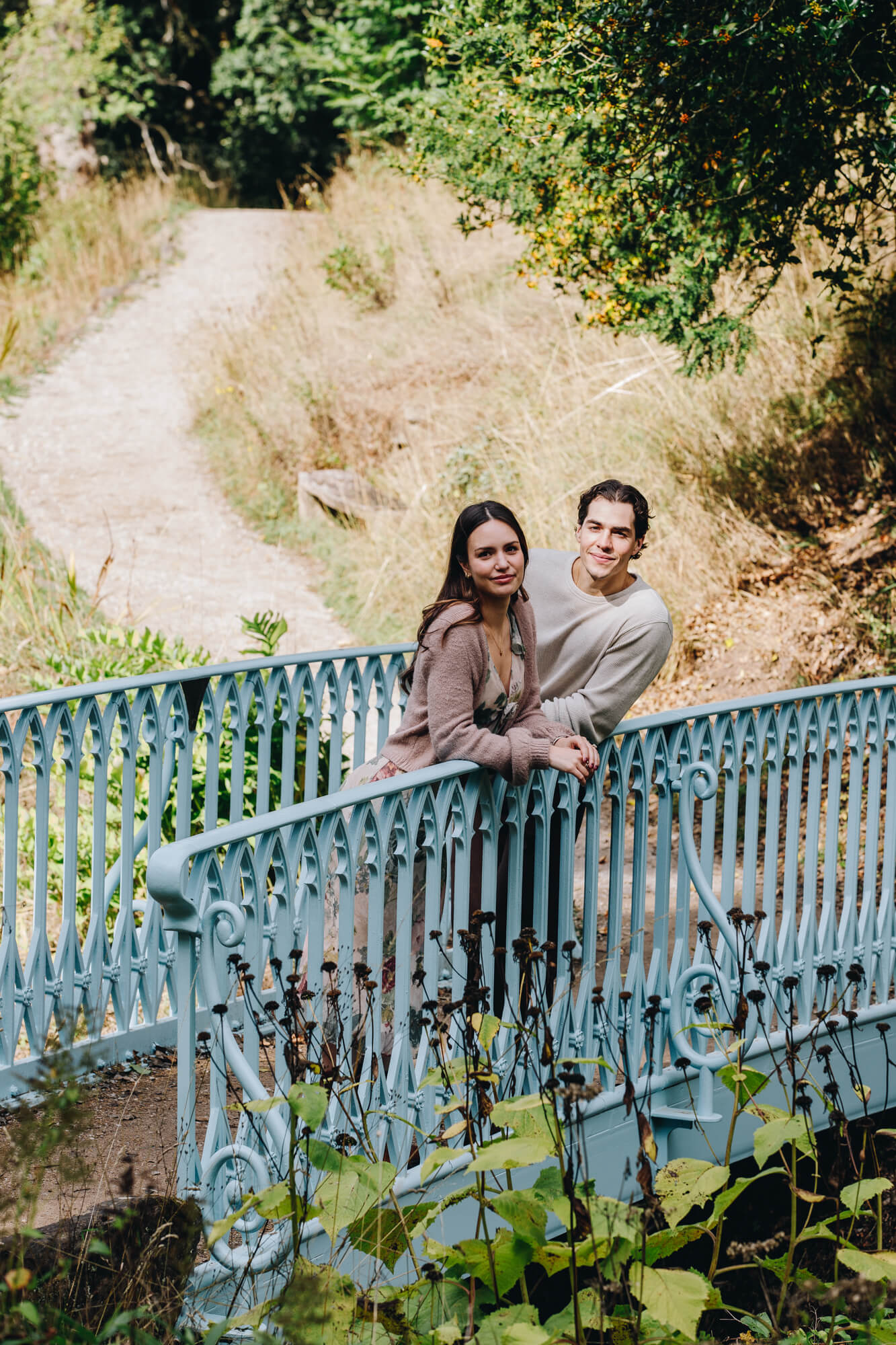 Daniella and Lucas enjoying their engagement session at Chatsworth House